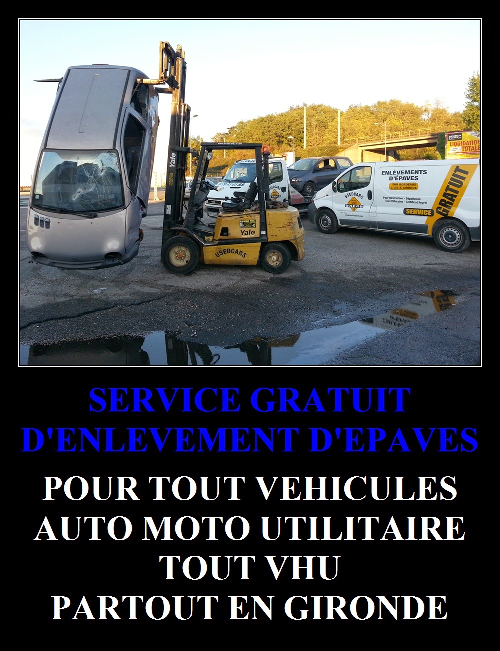 service gratuit de récupération de véhicules hors d'usage a bordeaux métropole