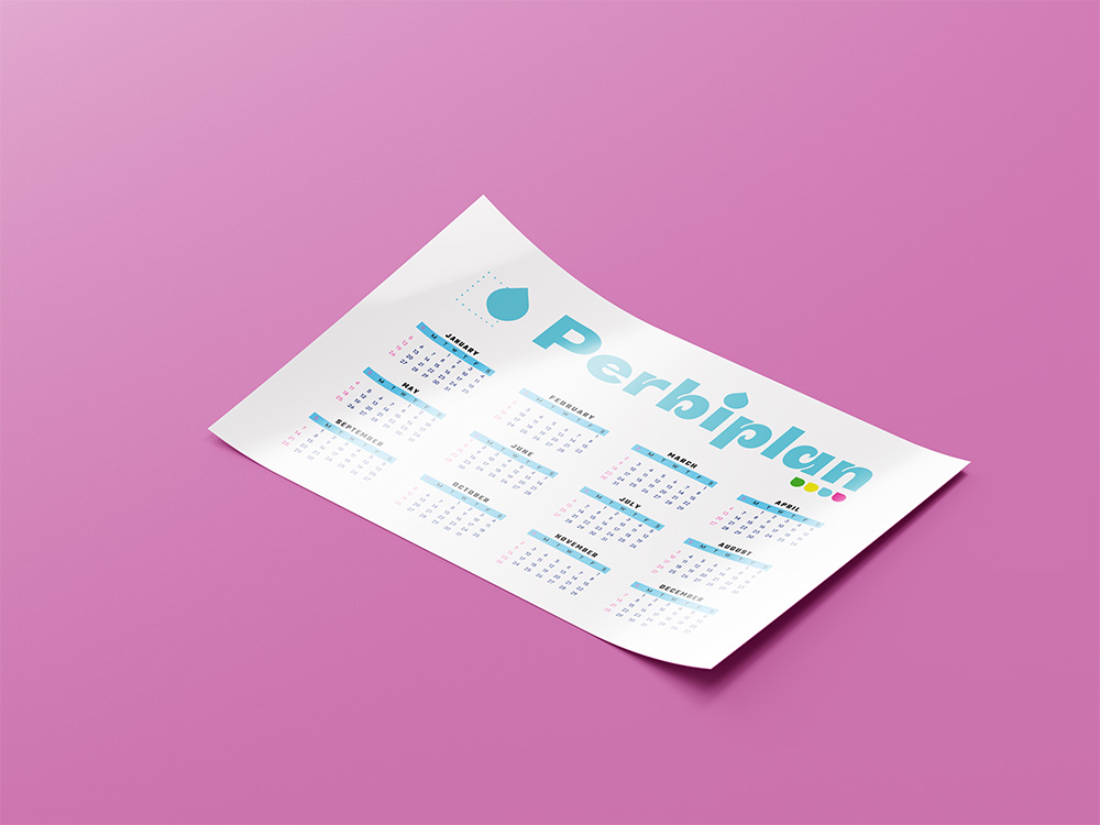 Exemple de réalisation de calendrier. Speyser, agence de communication visuelle Annemasse 74