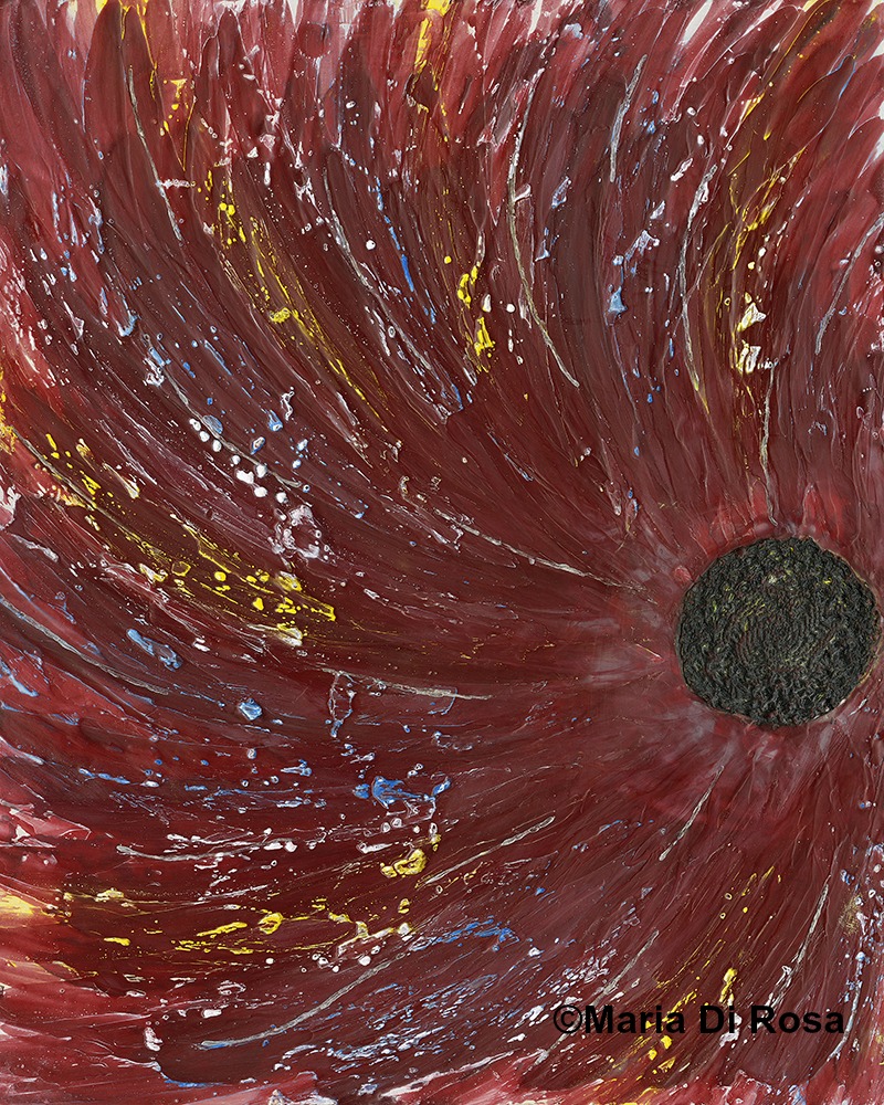 ©Maria-Di-Rosa-MMencausticwith1940slace-#129-Red-Feather.jpg