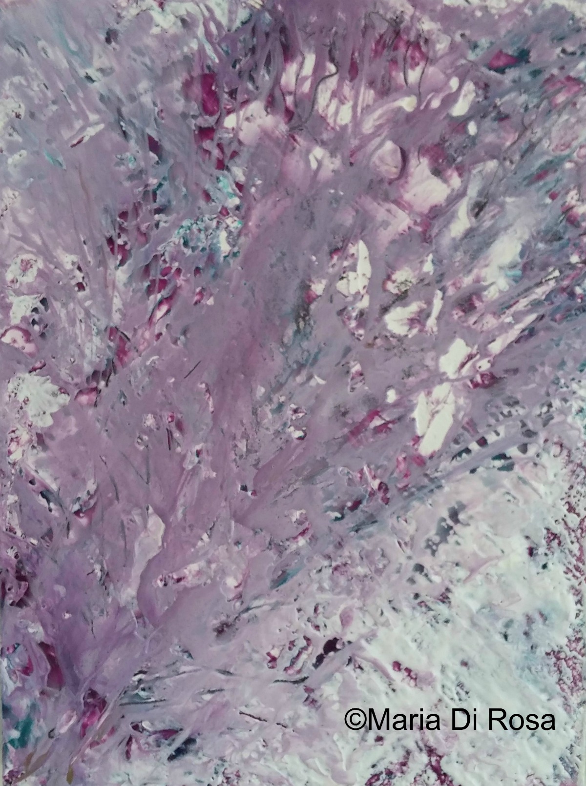 ©Maria-Di-Rosa-encaustic-mixed-media-#102-Purple-Peacock-2015.jpg