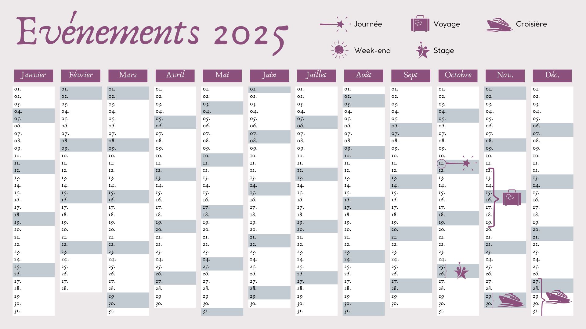 Calendrier Boost Magic